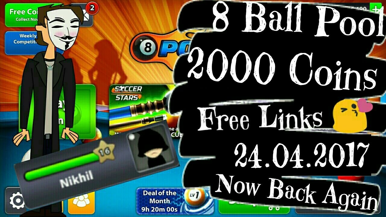 Wow 😱 ? 8 Ball Pool Table Free Coins Link Backk Again ||24 ...