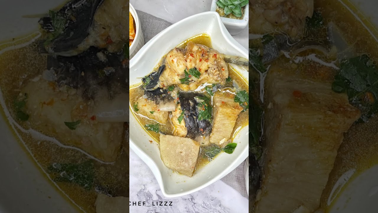How to make Catfish Pepper Soup With Yam ||Chef_Lizzz