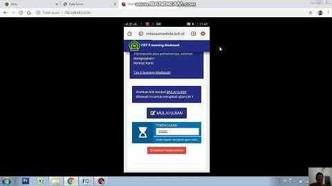 Cara mengerjakan soal online CBT di elearning Madrasah