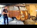 VW BUS RUSTY | Floors, Shifter, Brakes Installed!  Finished? RESURRECTION RESTORATION! VW Kombi, CT