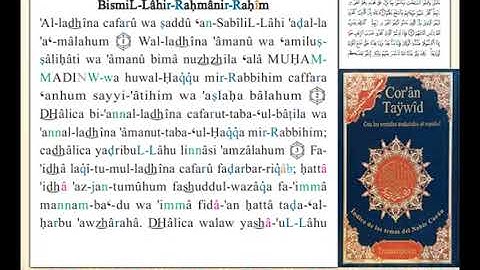ختمة من مصحف التجويد باللغة الإسبانية الصفحة رقم 507