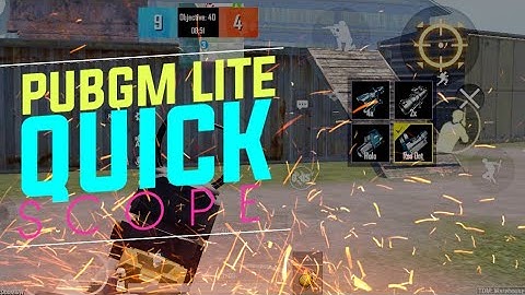 HOW TO ENABLE QUICK SCOPE IN PUBG MOBILE LITE | QUICK SCOPE PUBG LITE | SPECIAL GIVEAWAY