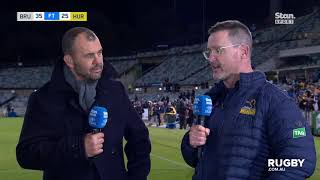 ⁣Brumbies coach Dan McKellar on booking a Super Rugby Pacific semi-final spot