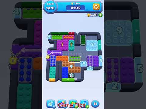 Color Block Jam level 1470 Solution Walkthroug