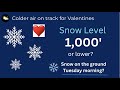 Portland Weather, Valentine's snow still possible at lowest elevations image