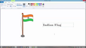 MS Paint Create a Indian Flag Very Easy