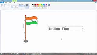 MS Paint Create a Indian Flag Very Easy screenshot 3