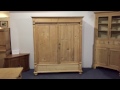 A Wide, Low, Antique Country Cottage Wardrobe - Pinefinders Old Pine Furniture Warehouse A Wide, Low, Antique Country Cottage Wardrobe - Pinefinders Old Pine Furniture Warehouse