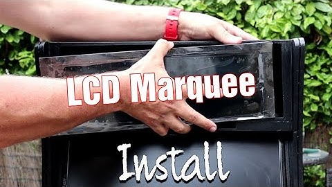 Part 10 Wiring and LCD Marquee install into the arcade 1up