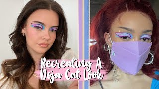 Recreating A Doja Cat Makeup Look | Julia Adams
