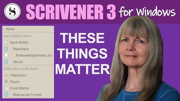 Scrivener 3 for Windows: Front and Back Matter