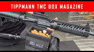 Tippmann TMC Paintball Gun Shooting Box Magazine Demo With Lok Bolt #mcs