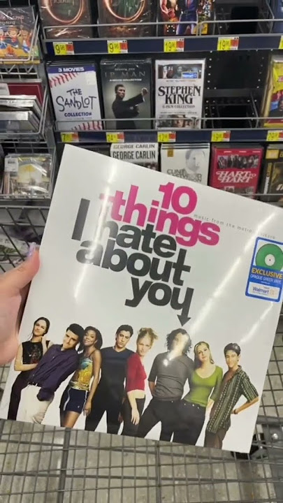 Look at this ￼vinyl I found at Walmart! A ‘10 Things I Hate About You’ vinyl! #2000s #y2k #throwback
