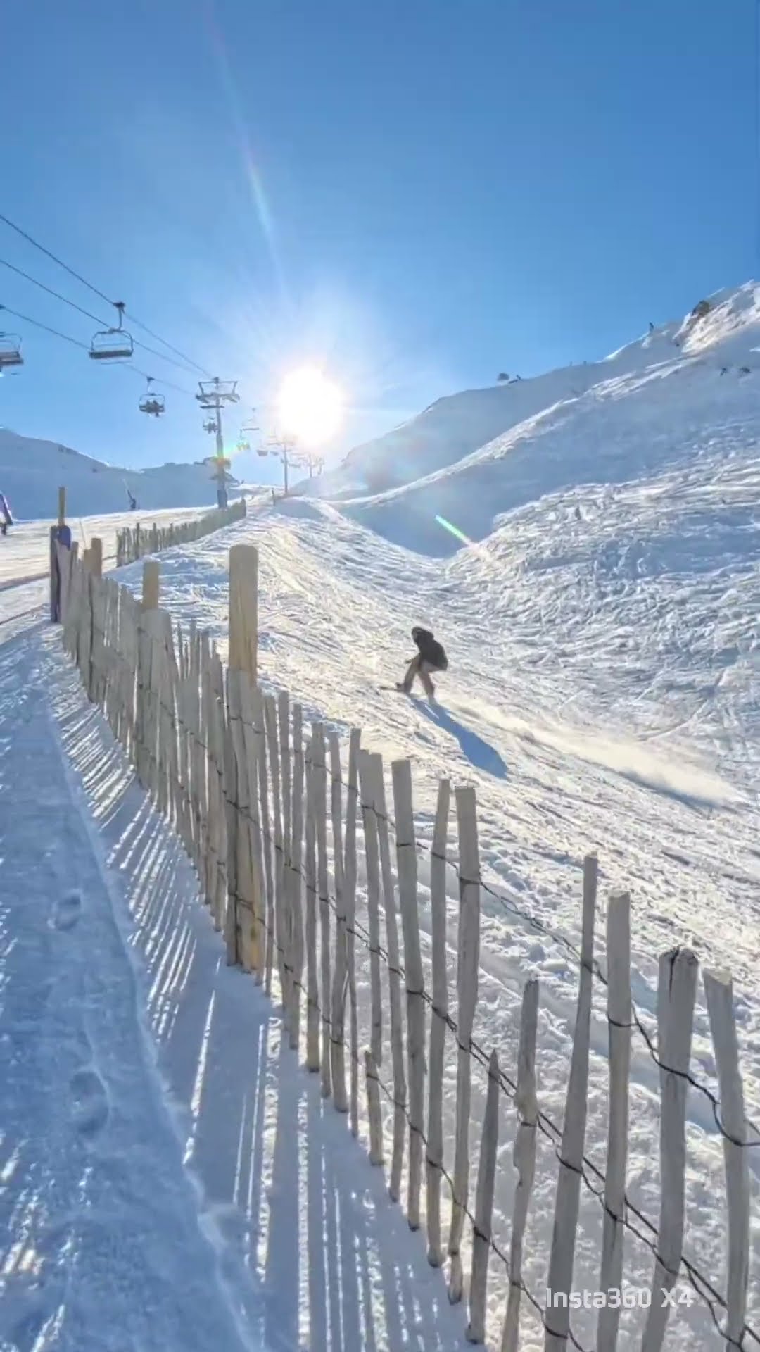 Snowboarder Crashes Over Fence || ViralHog