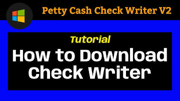 How to download and start Check Writer V2