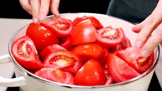 잘 익은 토마토만 준비해주세요! 강력한 해독작용으로 토마토가 많을때 만들어서 1년 내내 먹어요!