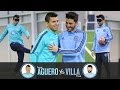 Blind Penalty Shoot-out | AGUERO v VILLA | Challenge 1