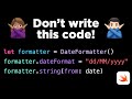 Dont write this code use the new formatting api instead 