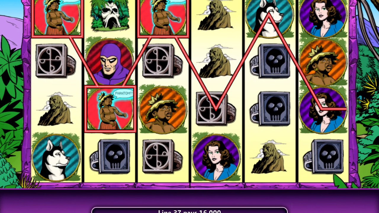 THE PHANTOM Video Slot Casino Game with a PHAMTOM'S FREE SPIN BONUS