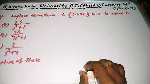 Ravenshaw University P.G(Physics) entrance solution/Part-4