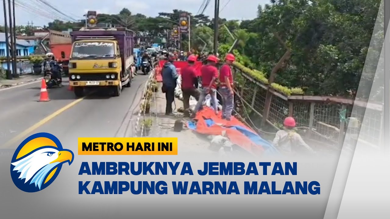 Jembatan Brantas Malang Ambrol, Rumah Warga Tertimbun Longsoran - [Metro Hari Ini]