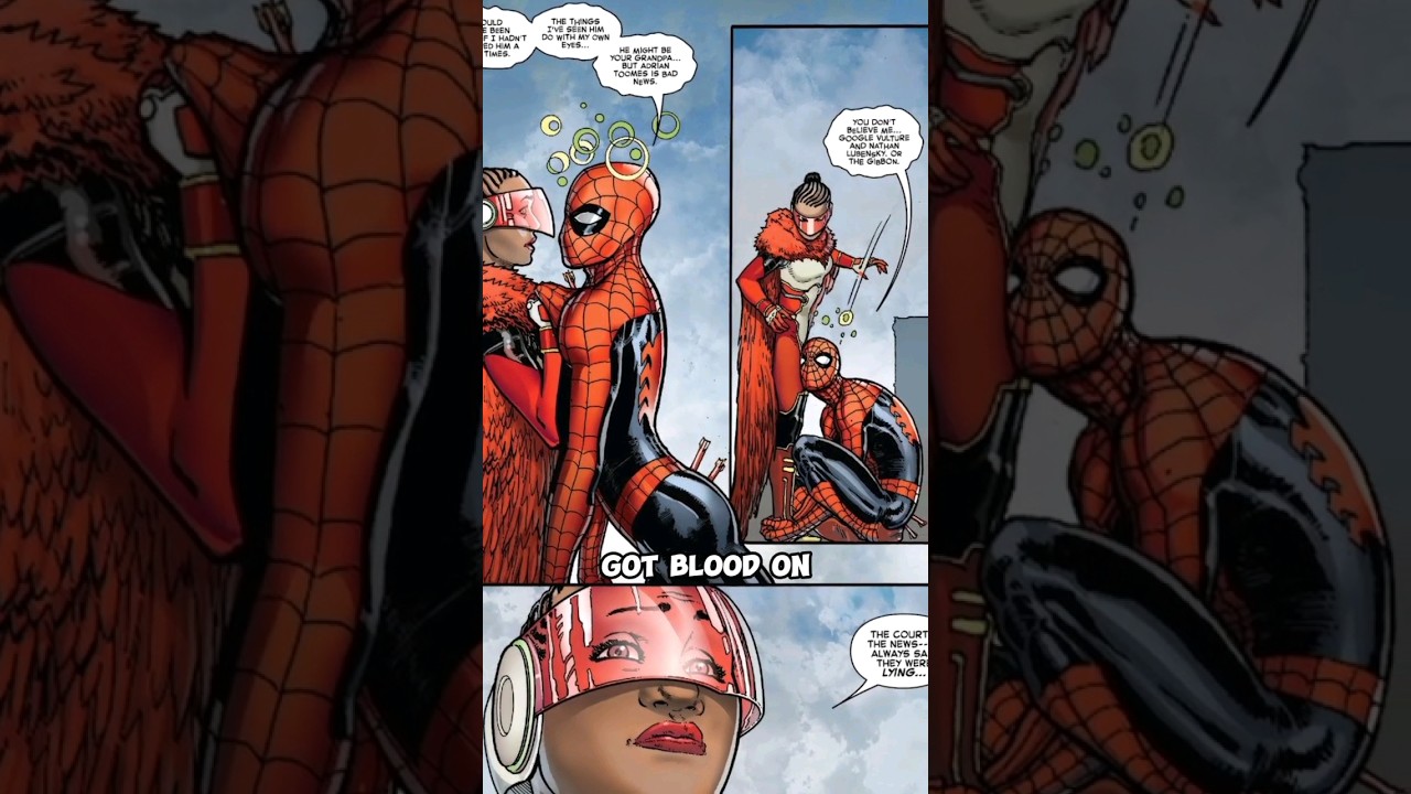 Spider-Man sleeps on rooftop in between battle 