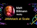 JAMstack at Scale: why pre-built markup is critical lightning talk, by Matt Biilmann