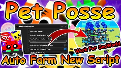 Roblox Pet Posse Script - AutoFarm GUI & More ( SeaWorld )