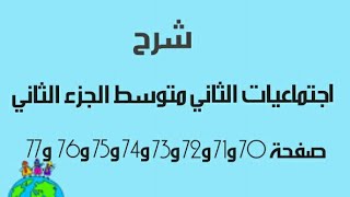 شرح اجتماعيات ثاني متوسط الجزء الثاني صفحه 71 و 72 و73 و74 و75 و76 و77