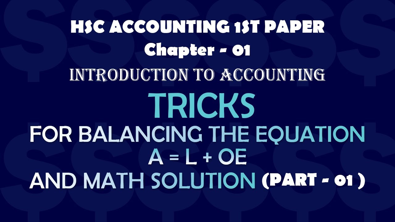 HSC Accounting 1st Paper / Chapter 01 / Introduction to Accounting / English Version / Part