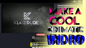 How to Make Shining Logo Reveal intro Animation Kinemaster Android Youtube intro maker app