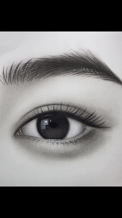 Learn how to draw realistic eye drawing with eyebrow #howtodraw #eyebrow #eyedrawing #shorts