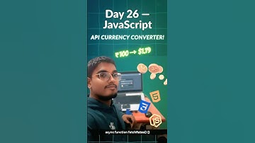💻Day-26 A Currency Convertor using API 🤯