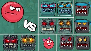 Red Ball 4 - ALL BOSS - Gameplay Walkthrough Video (iOS Android)