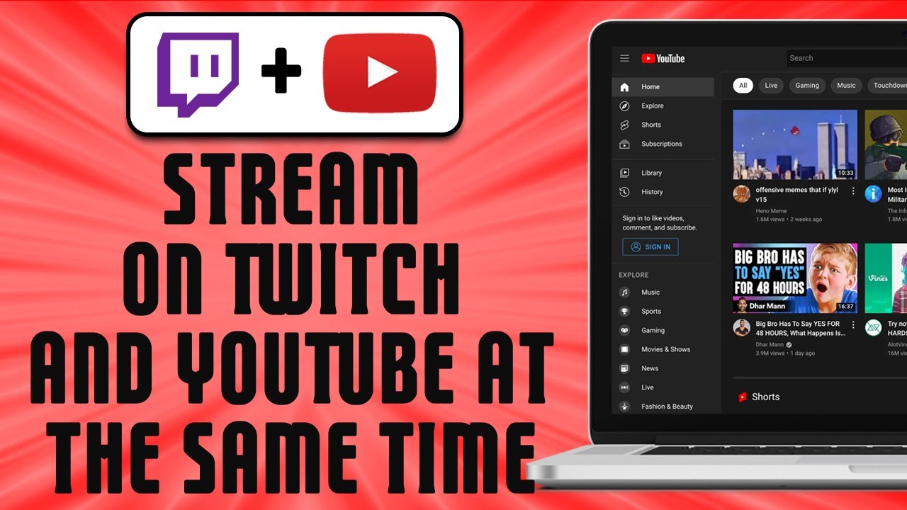 How To Use Obs To Stream On Twitch And Youtube At The Same Time