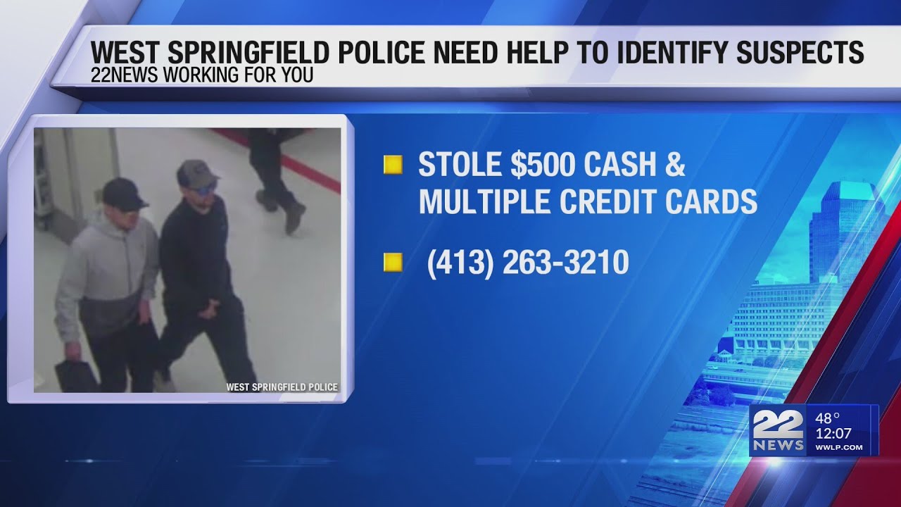 Police searching for suspects involved in West Springfield theft - YouTube