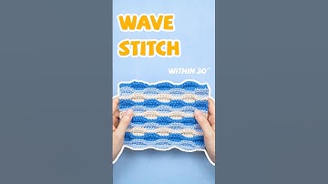 Wave stitch is really perfect for crocheting blankets! #crochet #crochettutorial #yeezhee