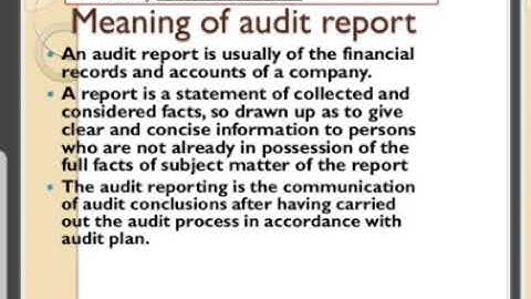 Auditing-Module 3-Audit report n certificate