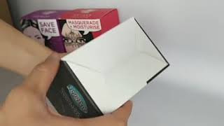 Folding rigid box packaging storage paper, hexagonal folding gift box folding wine box