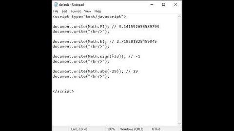 Math Object in JavaScript Part 1 - JavaScript #shorts 63 🚀