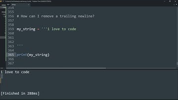 How can I remove a trailing newline?