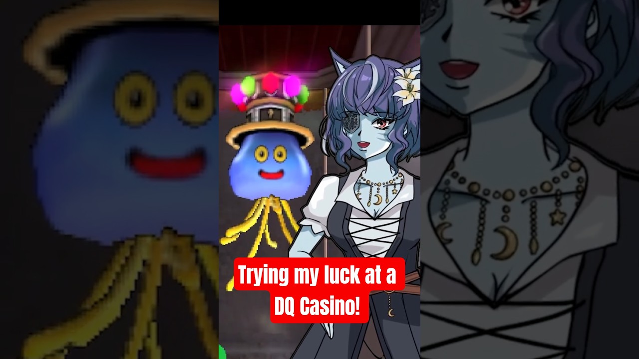 Trying My Luck at a DQ Casino! #dragonquest #gaming #vtuberen #shorts