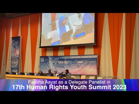 Faatiha Aayat | Human Rights Youth Summit 2023 - YouTube