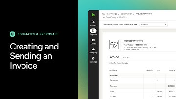 Creating and Issuing an Invoice