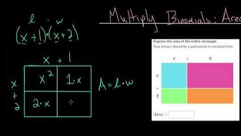 Multiply Binomials: Area Model