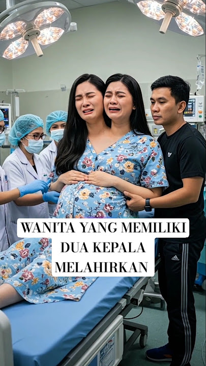 viral, wanita yang memiliki dua kepala melahirkan bayi kembar, #viralvideo #kisahnyata #fyp