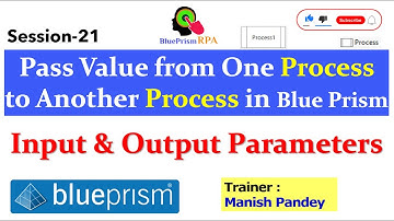 Pass Value from One Process to Another Process in Blue Prism | Session 21 | BluePrism RPA