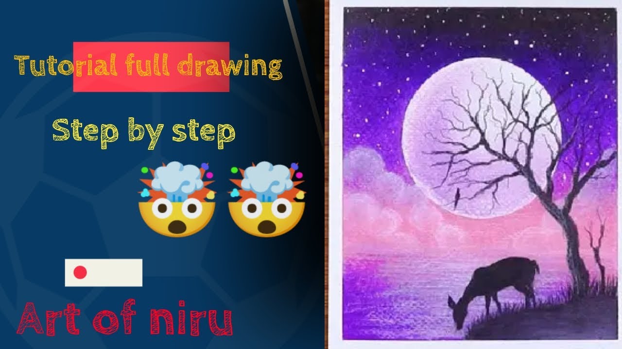 Nature Character Drawing Tutorial Beautiful Nature drawing 🥰🌹🌹 step by step tutorial 😱😱😱 - YouTube