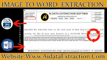 Data Entry Images into DOC Conversion Software | Data Entry Image to Word Conversion Software