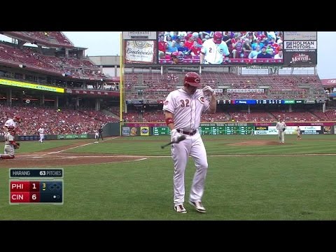 PHI@CIN: Bruce Gets Ejected After Striking Out In 3rd